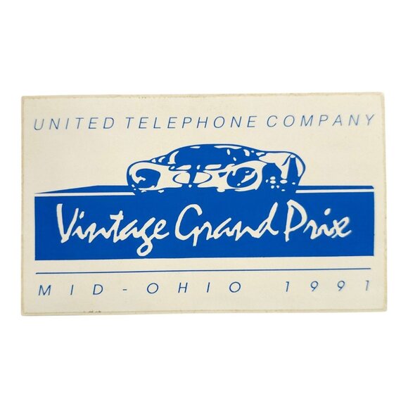 United Telephone Company Vintage Grand Prix Mid Ohio 1991-1992 Decals Stickers - Picture 5 of 8